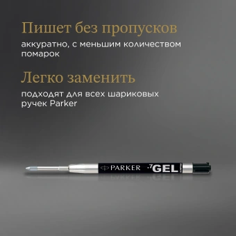 Стержень гелевый Parker Z05 (1950344) M 0.7мм черные чернила для ручек шариковых блистер - купить недорого с доставкой в интернет-магазине