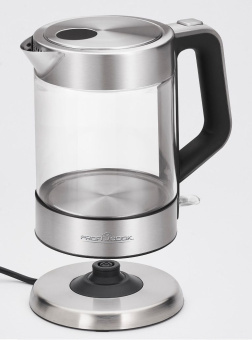 Чайник электрический Profi Cook PC-WKS 1107 G 1.5л. 2200Вт нержавеющая сталь корпус: стекло/металл (501107) - купить недорого с доставкой в интернет-магазине