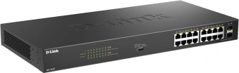 Коммутатор D-Link DGS-1018P DGS-1018P/B1A 16x1Гбит/с 2SFP 16PoE 240W неуправляемый - купить недорого с доставкой в интернет-магазине