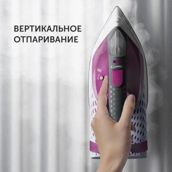 Утюг Polaris PIR 2860AK 2800Вт розовый/черный - купить недорого с доставкой в интернет-магазине