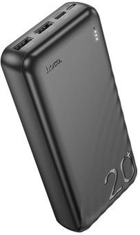 Мобильный аккумулятор Hoco J123A Element 20000mAh 2A 2xUSB-A черный - купить недорого с доставкой в интернет-магазине