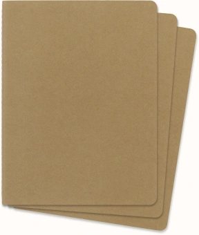 Блокнот Moleskine CAHIER JOURNAL QP423 XLarge 190х250мм обложка картон 120стр. нелинованный бежевый (3шт) - купить недорого с доставкой в интернет-магазине