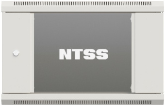 Шкаф коммутационный NTSS Премиум (NTSS-W6U6045GS-2) настенный 6U 600x450мм пер.дв.стекл 60кг серый IP20 сталь - купить недорого с доставкой в интернет-магазине