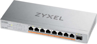 Коммутатор Zyxel XMG-108HP-EU0101F (L2) 8x2.5Гбит/с 1SFP+ 8PoE++ 100W неуправляемый - купить недорого с доставкой в интернет-магазине