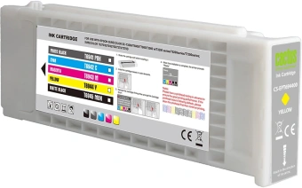 Картридж струйный Cactus CS-EPT694400 T6944 желтый (675мл) для Epson SureColor SC-T3000/T3070/T3200/T5000/5200 с чипом - купить недорого с доставкой в интернет-магазине