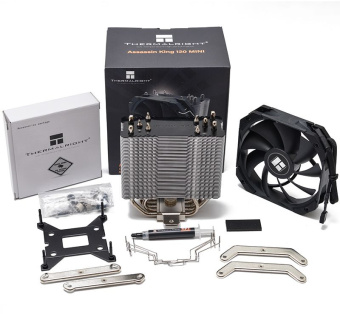 Устройство охлаждения(кулер) Thermalright Assassin King 120 Mini Soc-AM5/AM4/1151/1200/2066/2011/1700 черный 4-pin 25.2dB Al+Cu 980gr Ret (AK120-MINI-V2) - купить недорого с доставкой в интернет-магазине