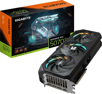 Видеокарта Gigabyte PCI-E 5.0 GV-N507TGAMING OC-16GD 1.0 NVIDIA GeForce RTX 5070TI 16Gb 256bit GDDR7 2588/28000 HDMIx1 DPx3 HDCP Ret - купить недорого с доставкой в интернет-магазине