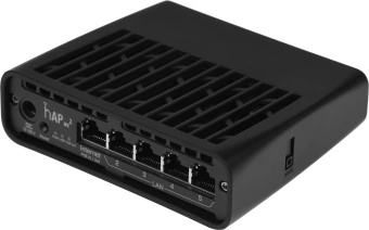 Роутер беспроводной MikroTik hAP ax2 (C52IG-5HAXD2HAXD-TC) AX1800 10/100/1000BASE-TX черный - купить недорого с доставкой в интернет-магазине