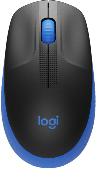 Мышь Logitech M191 голубой/черный оптическая (1000dpi) беспроводная BT/Radio USB - купить недорого с доставкой в интернет-магазине