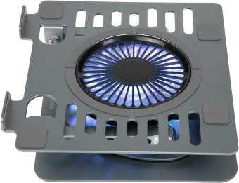 Подставка для ноутбука Digma D-NCP170-1xRGB110-360 17" 240x230x50мм 28дБ 2xUSB 1x 110ммFAN 940г Fan-control алюминий серый - купить недорого с доставкой в интернет-магазине