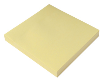 Блок самоклеящийся бумажный Silwerhof 682156-05 76x76мм 100лист. 75г/м2 пастель желтый - купить недорого с доставкой в интернет-магазине