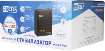 Стабилизатор напряжения Rucelf STW-12000-L 12кВА однофазный черный - купить недорого с доставкой в интернет-магазине
