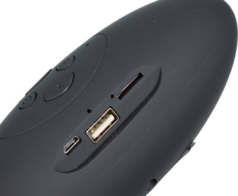 Колонка порт. Hyundai H-PAC100 черный 3W 1.0 BT/3.5Jack/USB - купить недорого с доставкой в интернет-магазине