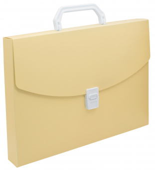 Портфель Бюрократ Pastel PASTPP01YEL 1 отдел. A4 пластик 0.7мм желтый - купить недорого с доставкой в интернет-магазине