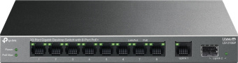 Коммутатор TP-Link LS1210GP (L2) 9x1Гбит/с 1SFP 8PoE 61W неуправляемый - купить недорого с доставкой в интернет-магазине