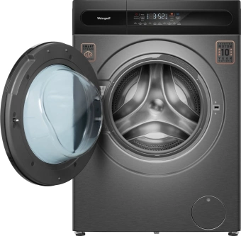 Стиральная машина Weissgauff WMD 49411 DC Inverter класс: B загр.фронтальная макс.:11кг (с сушкой) темно-серебристый инвертор - купить недорого с доставкой в интернет-магазине