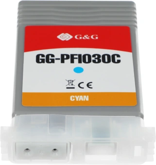 Картридж струйный G&G GG-PFI030C PFI-030C голубой (55мл) для Canon imagePrograf TA-20/30 TM-240/340 - купить недорого с доставкой в интернет-магазине