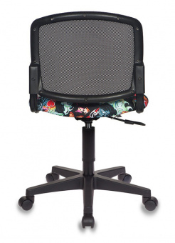 Кресло детское Бюрократ CH-296NX черный сиденье черный черепа сетка/ткань крестов. пластик - купить недорого с доставкой в интернет-магазине