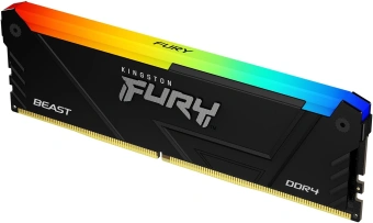 Память DDR4 16GB 3200MHz Kingston KF432C16BB12A/16 Fury Beast RGB RTL Gaming PC4-25600 CL16 DIMM 288-pin 1.35В dual rank с радиатором Ret - купить недорого с доставкой в интернет-магазине