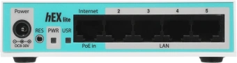 Роутер MikroTik hEX lite (RB750R2) 10/100BASE-TX белый - купить недорого с доставкой в интернет-магазине
