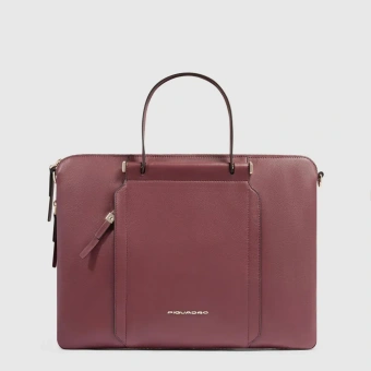 Сумка женская Piquadro Circle CA4021W92/BO с отделением для ноутбука 15.6" бургунди натур.кожа - купить недорого с доставкой в интернет-магазине