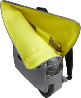 Рюкзак мужской Piquadro C20W CA6291C2OWS/MGR роллтоп серебристый/черный полиуретан - купить недорого с доставкой в интернет-магазине