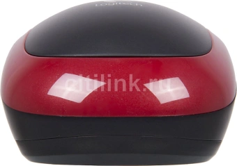 Мышь Logitech M185 черный/красный оптическая 1000dpi беспров. USB для ноутбука 2but (910-002633) - купить недорого с доставкой в интернет-магазине
