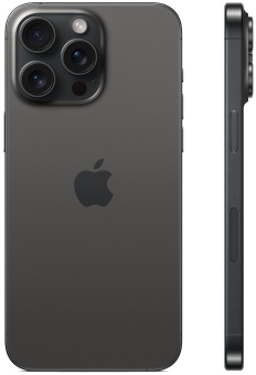 Смартфон Apple A3105 iPhone 15 Pro Max 512Gb черный титан моноблок 3G 4G 1Sim 6.7" 1290x2796 iOS 17 48Mpix 802.11 a/b/g/n/ac/ax NFC GPS GSM900/1800 TouchSc Protect - купить недорого с доставкой в интернет-магазине