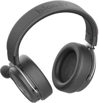 Наушники с микрофоном A4Tech Bloody MR590 Sports черный 1.5м мониторные BT/Radio/3.5mm оголовье (MR590 + WIRED/SPORT BLACK) - купить недорого с доставкой в интернет-магазине