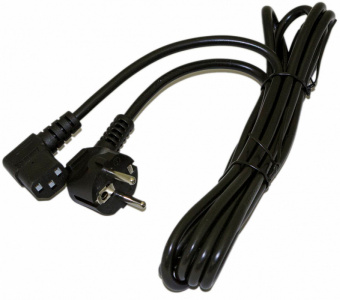 Шнур питания Hyperline PWC-IEC13A-SHM-1.0-BK Schuko-C13 проводник.:3x0.75мм2 1м 10А (упак.:1шт) черный - купить недорого с доставкой в интернет-магазине