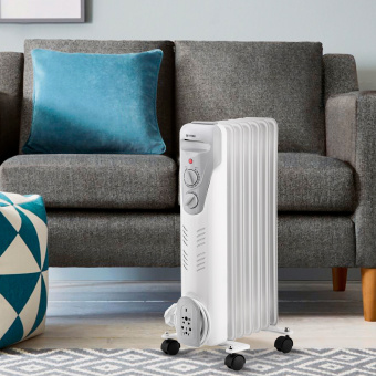 Радиатор масляный Vitek VT-1708 1500Вт белый - купить недорого с доставкой в интернет-магазине