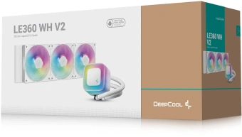 Система водяного охлаждения Deepcool LE360 WH V2 ARGB Soc-AM5/AM4/1200/1700/1851 белый 4-pin 19-31.6dB Al 250W 1632gr Ret (R-LE360-WHAMMN-G-2) - купить недорого с доставкой в интернет-магазине