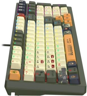 Клавиатура A4Tech Bloody S98 Aviator механическая зеленый USB for gamer LED (S98 AVIATOR) - купить недорого с доставкой в интернет-магазине