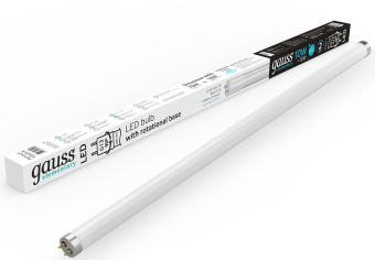 Лампа светодиодная Gauss Elementary 93020-R 10Вт цок.:G13 трубка 180B 4000K св.свеч.бел.нейт. T8 (упак.:1шт) - купить недорого с доставкой в интернет-магазине