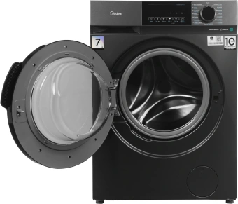 Стиральная машина Midea MFC3712BSW40/S класс: A загр.фронтальная макс.:7кг темно-серебристый инвертор - купить недорого с доставкой в интернет-магазине