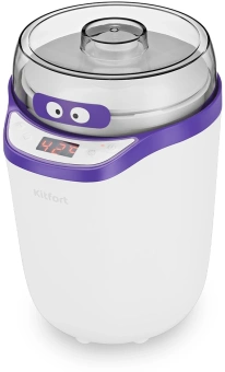 Йогуртница Kitfort КТ-2077-1 25Вт упр.:электрон. фиолетовый/белый - купить недорого с доставкой в интернет-магазине