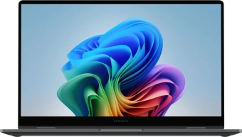 Ноутбук Samsung Galaxy Book 5 360 NP750 Core Ultra 5 226V 16Gb SSD512Gb Intel Arc 130V 15.6" AMOLED Touch FHD (1920x1080) Windows 11 Home English grey WiFi BT Cam (NP750QHA-LG1IN) - купить недорого с доставкой в интернет-магазине
