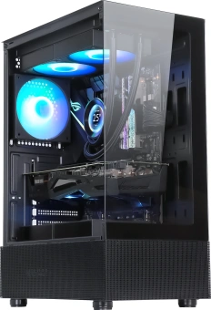 Корпус Formula Crystal Z1 черный без БП ATX 3x120mm 2xUSB2.0 1xUSB3.0 audio bott PSU - купить недорого с доставкой в интернет-магазине