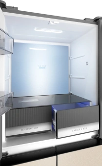 Холодильник Weissgauff WCD 450 BEG NoFrost Inverter 3-хкамерн. бежевый инвертер - купить недорого с доставкой в интернет-магазине