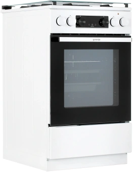 Плита Комбинированная Gorenje GK5C40WF белый (стеклянная крышка) реш.чугун - купить недорого с доставкой в интернет-магазине
