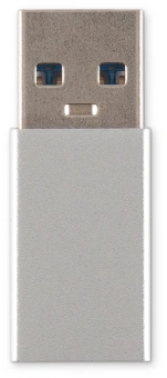 Адаптер Buro ver2.0 USB A(m) USB Type-C (f) (BU-USB2-AM-CF) серебристый - купить недорого с доставкой в интернет-магазине