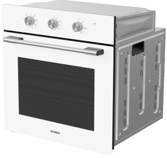 Духовой шкаф Электрический Hyundai HEO 6635 WG белый - купить недорого с доставкой в интернет-магазине