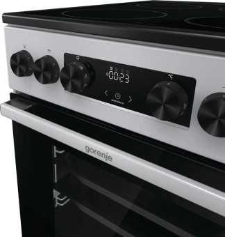 Плита Электрическая Gorenje GEC5C41SG серый стеклокерамика (без крышки) - купить недорого с доставкой в интернет-магазине