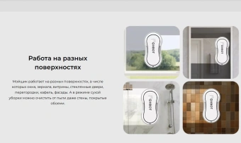 Мойщик окон Xbot С30 шир.скреб.:35мм пит.:от сети белый - купить недорого с доставкой в интернет-магазине