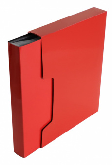 Папка с 80 прозр.вклад. Бюрократ DeLuxe DLVBOX80RED A4 пластик 0.7мм красный в коробе - купить недорого с доставкой в интернет-магазине