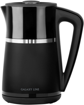 Чайник электрический Galaxy Line GL 0338 1.7л. 2200Вт черный корпус: металл/пластик (ГЛ0338Л) - купить недорого с доставкой в интернет-магазине