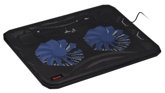 Подставка для ноутбука Buro BU-LCP156-B214 15.6"358x270x21мм 1xUSB 2x 140ммFAN 597г металлическая сетка/пластик черный - купить недорого с доставкой в интернет-магазине