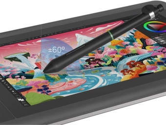 Графический планшет-монитор Parblo Coast12 Pro Gen 2 USB Type-C/USB/HDMI черный - купить недорого с доставкой в интернет-магазине