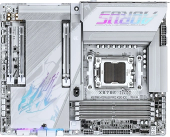 Материнская плата Gigabyte X870E AORUS PRO X3D ICE Socket AM5 AMD X870E 4xDDR5 ATX AC`97 8ch(7.1) 5Gigabit RAID+HDMI - купить недорого с доставкой в интернет-магазине
