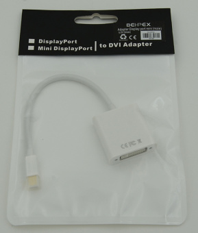 Переходник miniDisplayPort (m) DVI (f) белый - купить недорого с доставкой в интернет-магазине